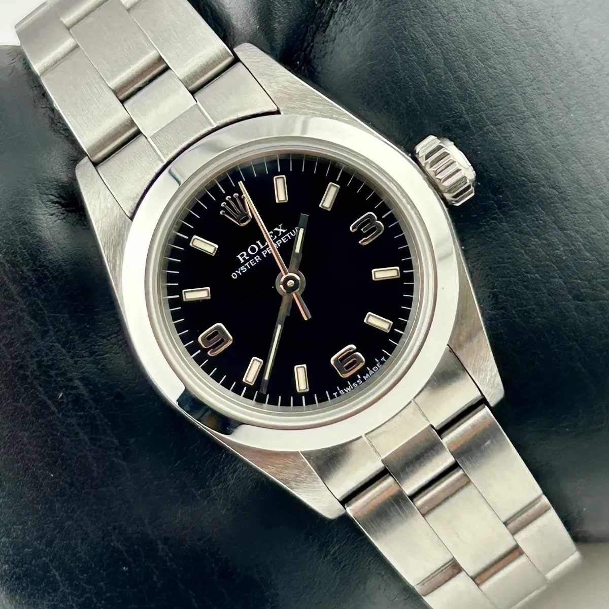 Vintage Ladys Rolex 26mm Oyster Perpetual With Oyster Bracelet 67180